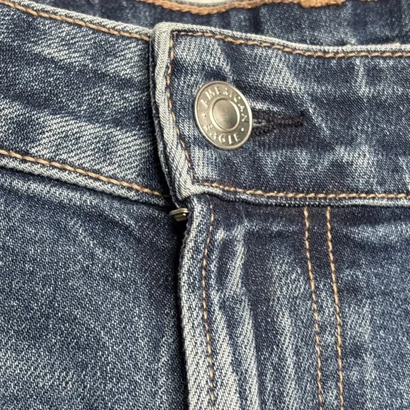 American Eagle Y2K Baggy Wide Leg Jeans Women’s 16 Long Low Rise - Picture 9 of 16